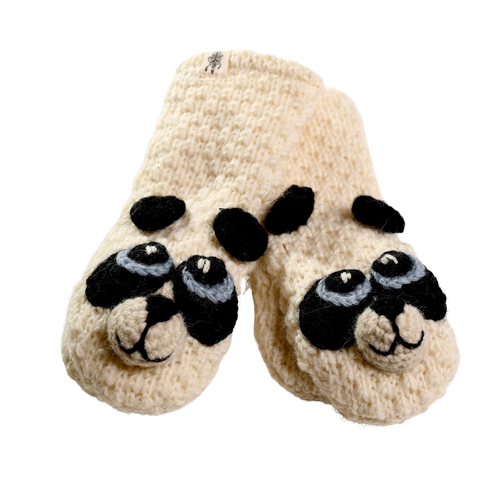 NIRVANA DESIGNS NIRVANA DESIGNS CROCHET PANDA MITTENS 