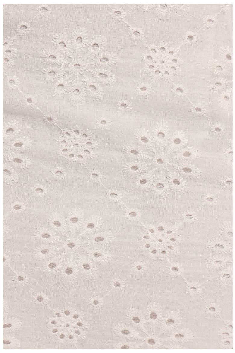 Melaney Eyelet Embroidered Cotton Miniskirt, Alternate, color, WHITE