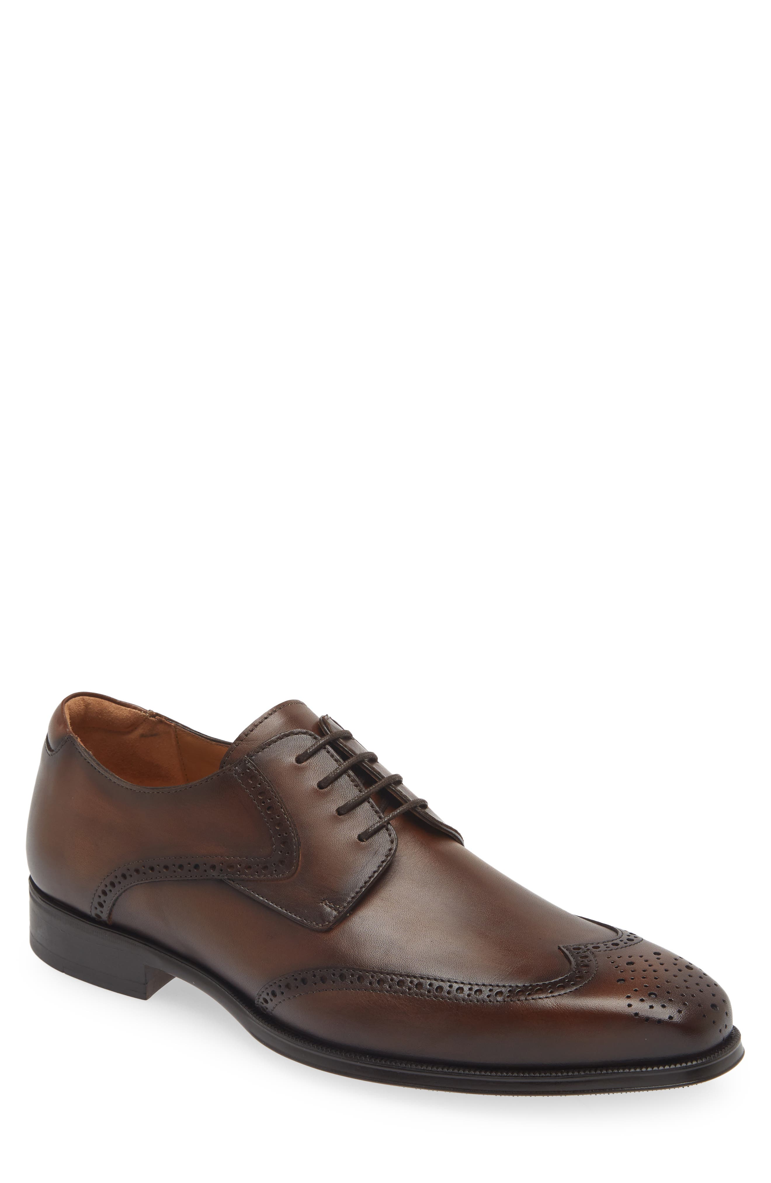 Mezlan Tasso Brogue Derby in Chestnut 