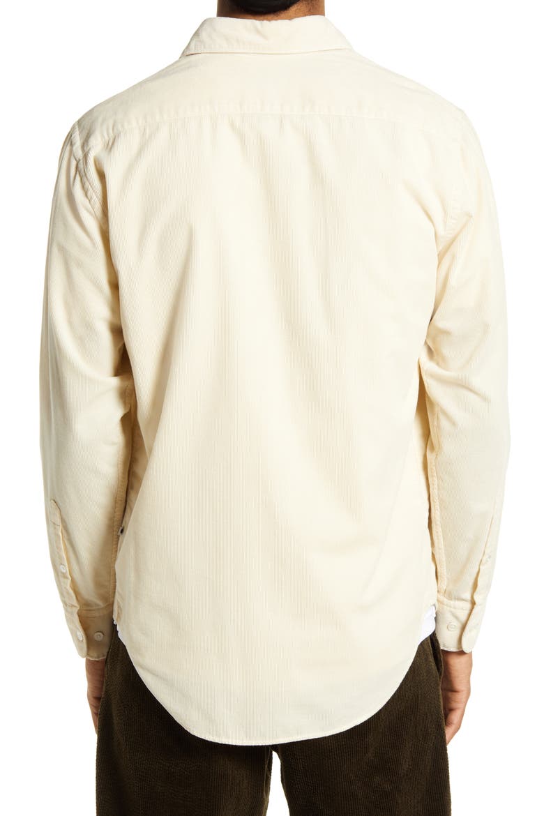 Errico Slim Fit Stripe Button-Up Shirt, Alternate, color, ECRU