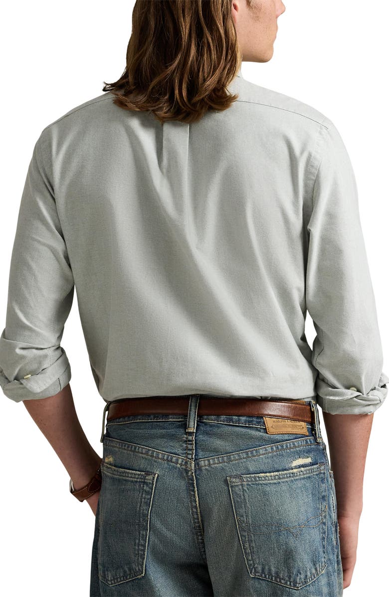 Polo Ralph Lauren The Iconic Oxford Button-Down Shirt, Alternate, color, Shamrock