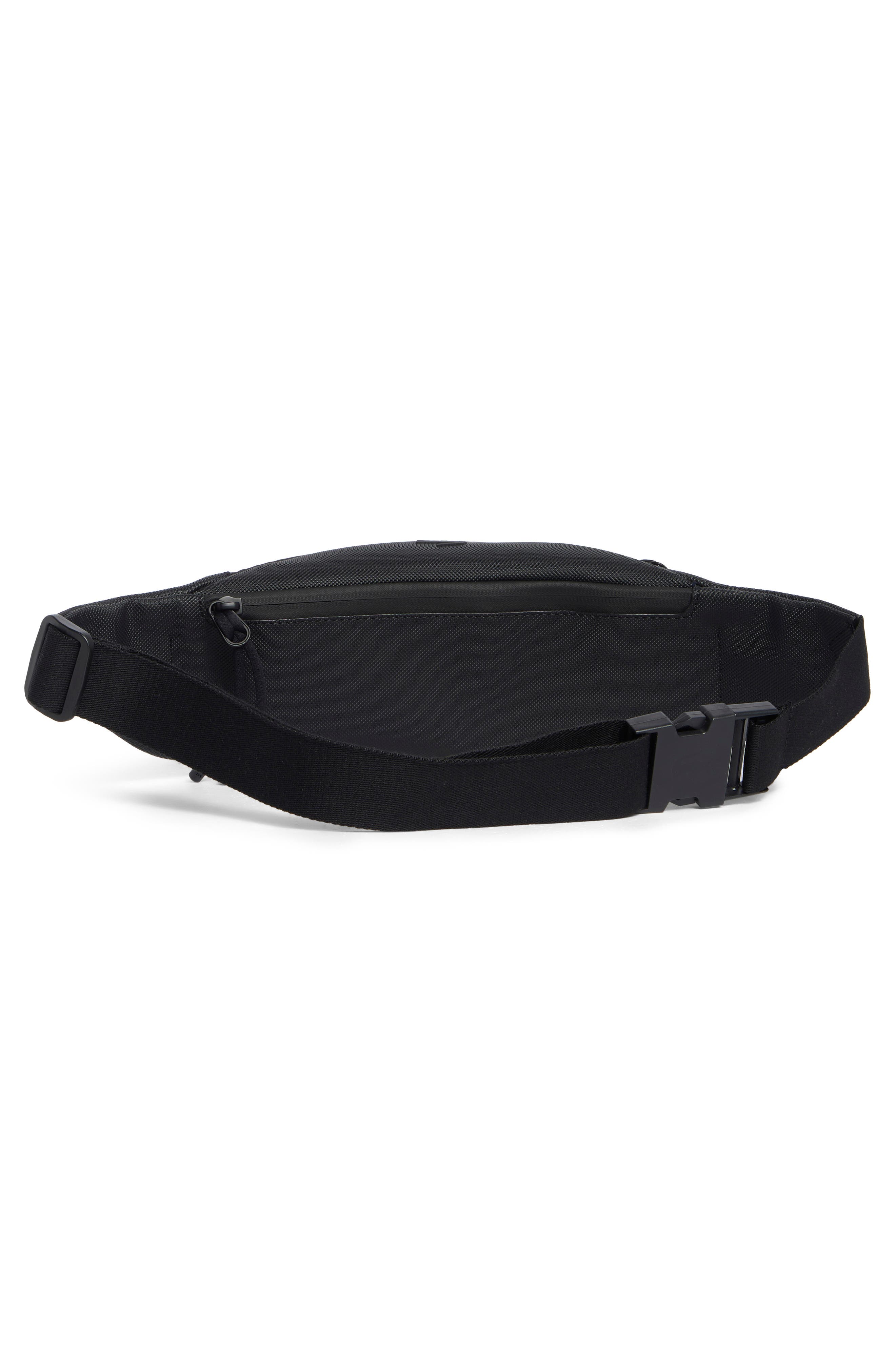 Lacoste Logo Belt Bag, Alternate, color, Noir