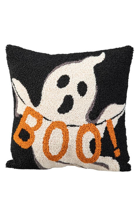 Hooked Halloween Ghost BOO Pillow