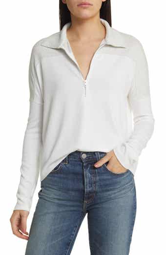 rag & bone The Long Sleeve Knit Zip Polo