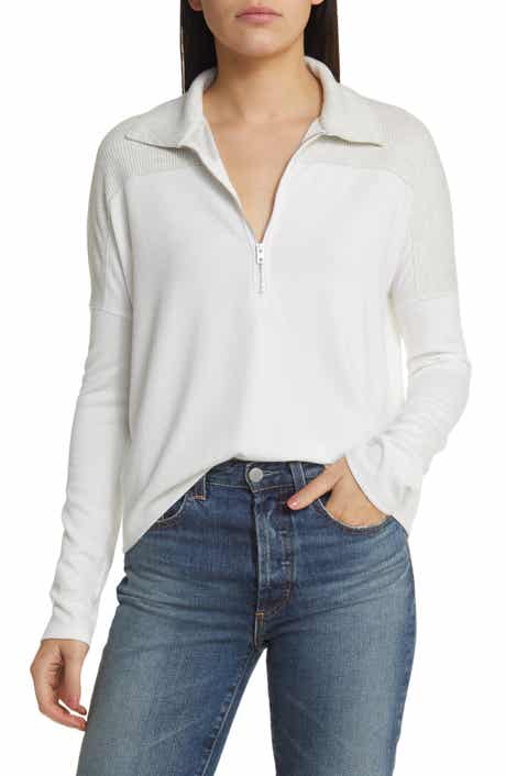rag & bone The Long Sleeve Knit Zip Polo
