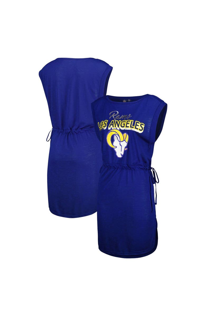 G-III 4HER BY CARL BANKS Women's G-III 4Her by Carl Banks Royal Los Angeles Rams G.O.A.T. Swimsuit Cover-Up, Main, color, Royal
