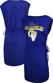 G-III 4HER BY CARL BANKS Women's G-III 4Her by Carl Banks Royal Los Angeles Rams G.O.A.T. Swimsuit Cover-Up