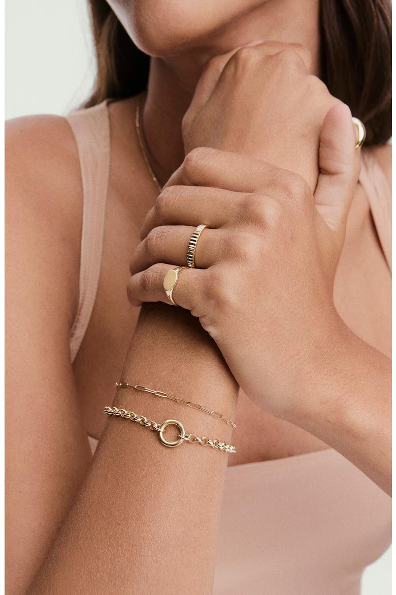 Bold Eternity Line Band, Alternate, color, Gold