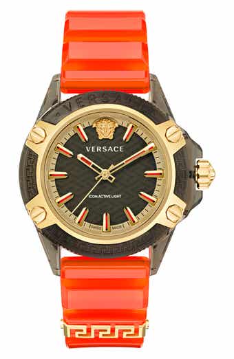 Versace Icon Active Silicone Strap Watch, 42mm