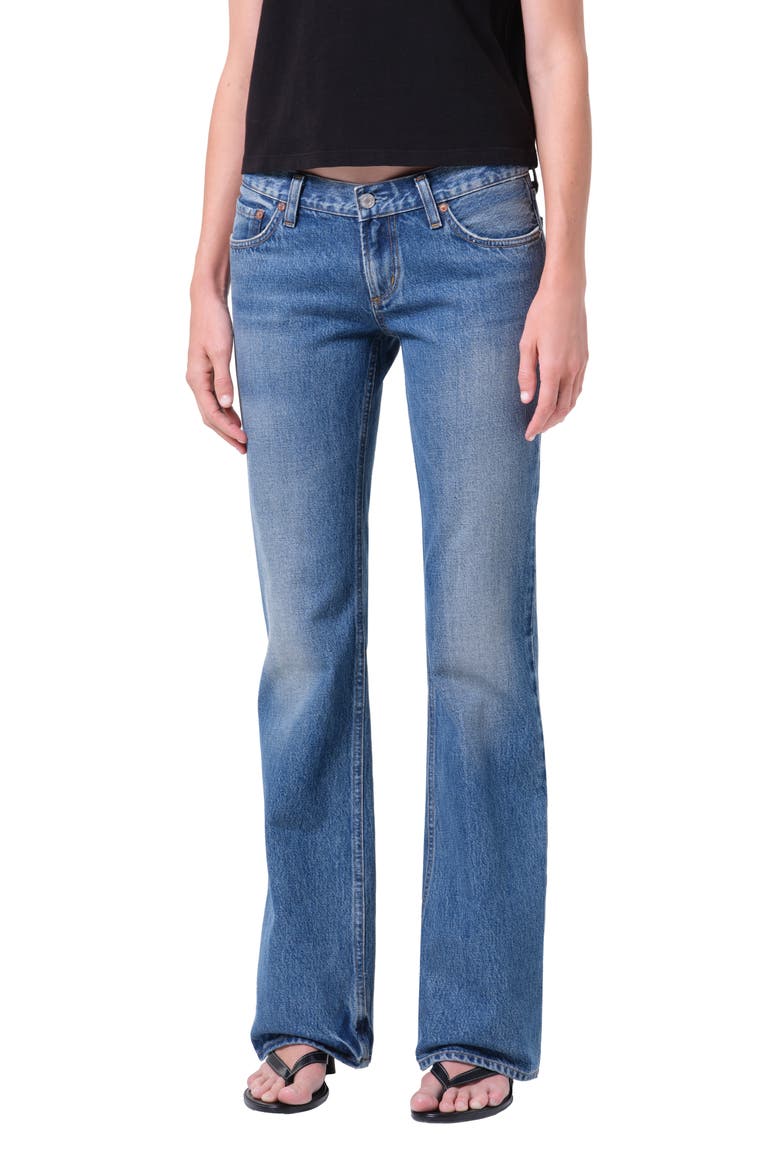 Low Rise Bootcut Jeans, Alternate, color, MARGIN