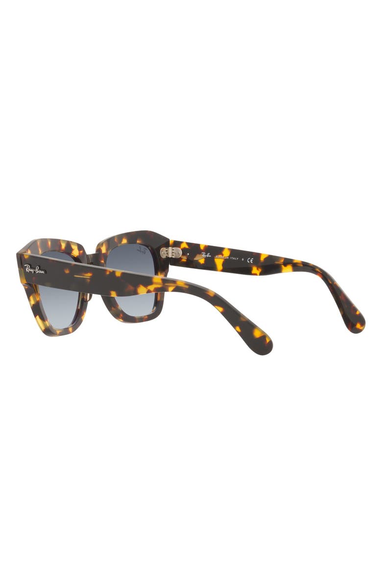 Ray-Ban State Street 52mm Sunglasses, Alternate, color, Yellow Havana/ Light Blue Grey