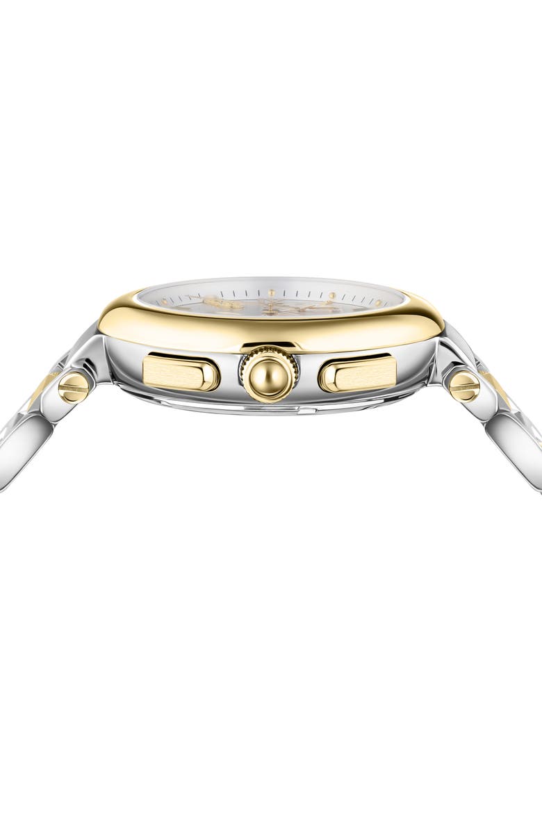 FERRAGAMO Legacy Chronograph Bracelet Watch, 40mm, Alternate, color, Two Tone