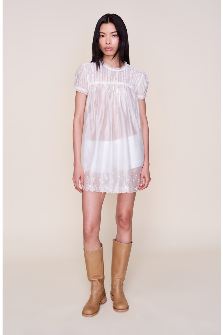 Aviva Dress, Alternate, color, Ivory