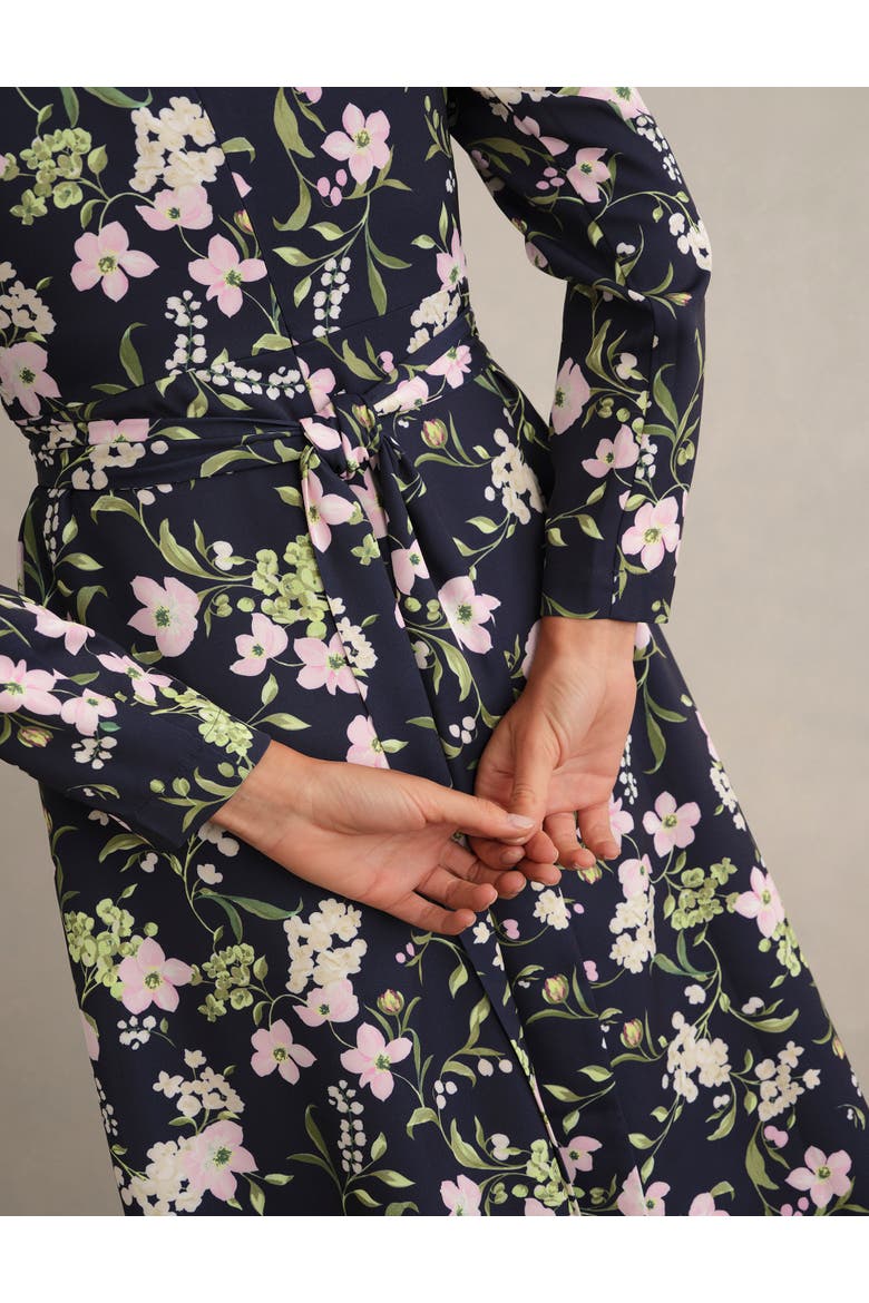 Sabine Long Sleeve Floral Dress, Alternate, color, Midnight Multi