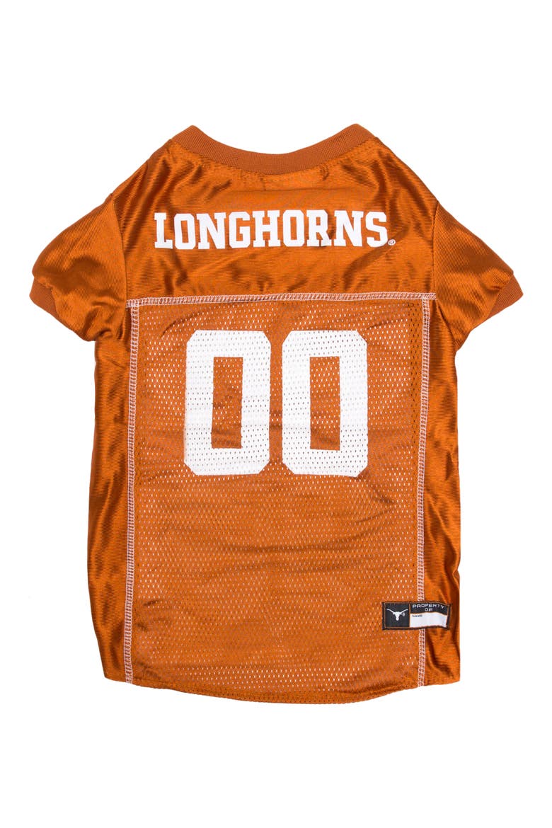 Texas Longhorns Basketball Mesh Dog Jersey, Main, color, ORANGE