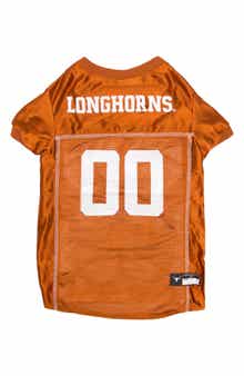 PETS FIRST Texas Longhorns Basketball Mesh Dog Jersey
