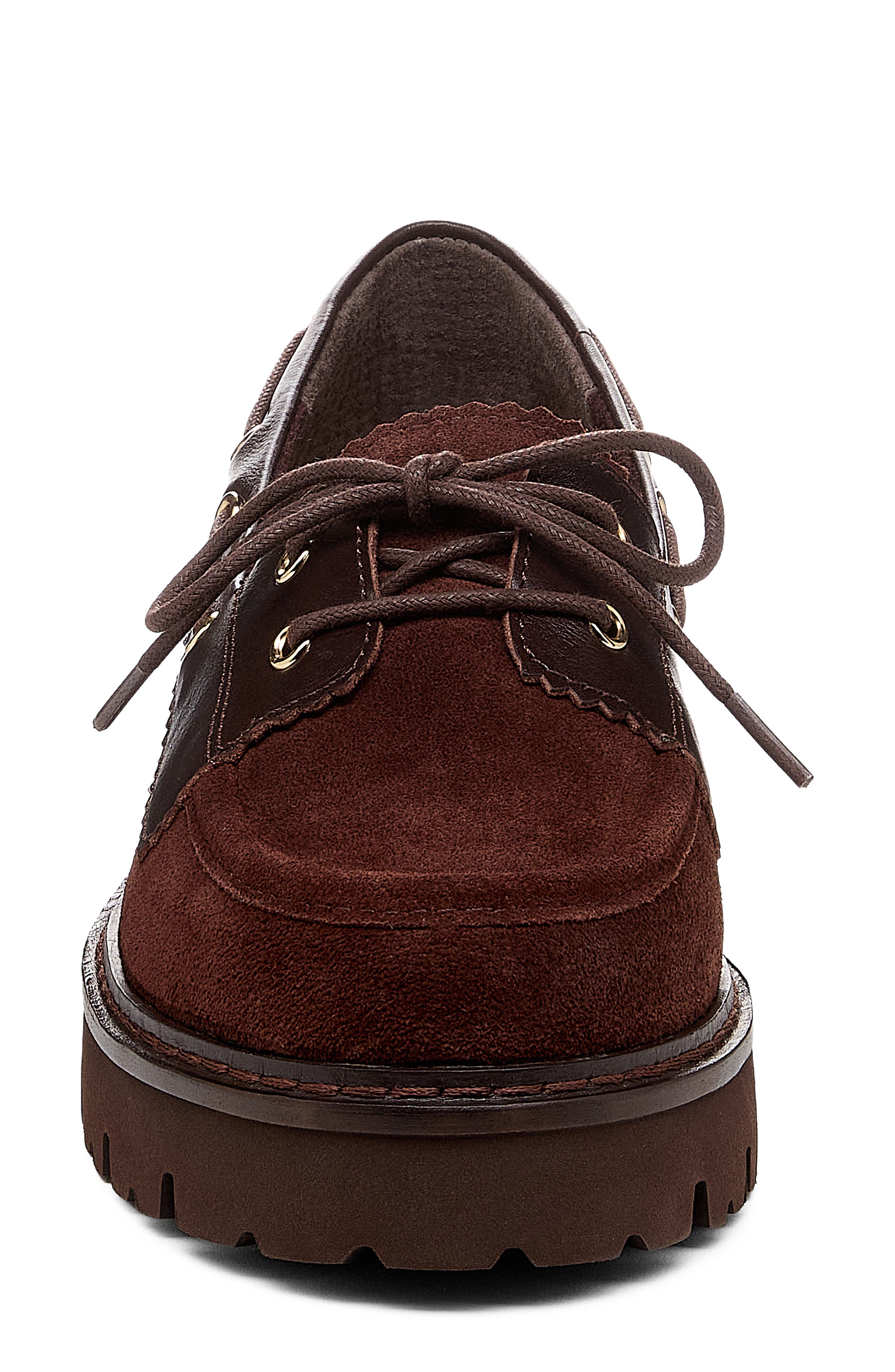 Jerry Lace-Up Boat Shoe, Alternate, color, WARM BROWN