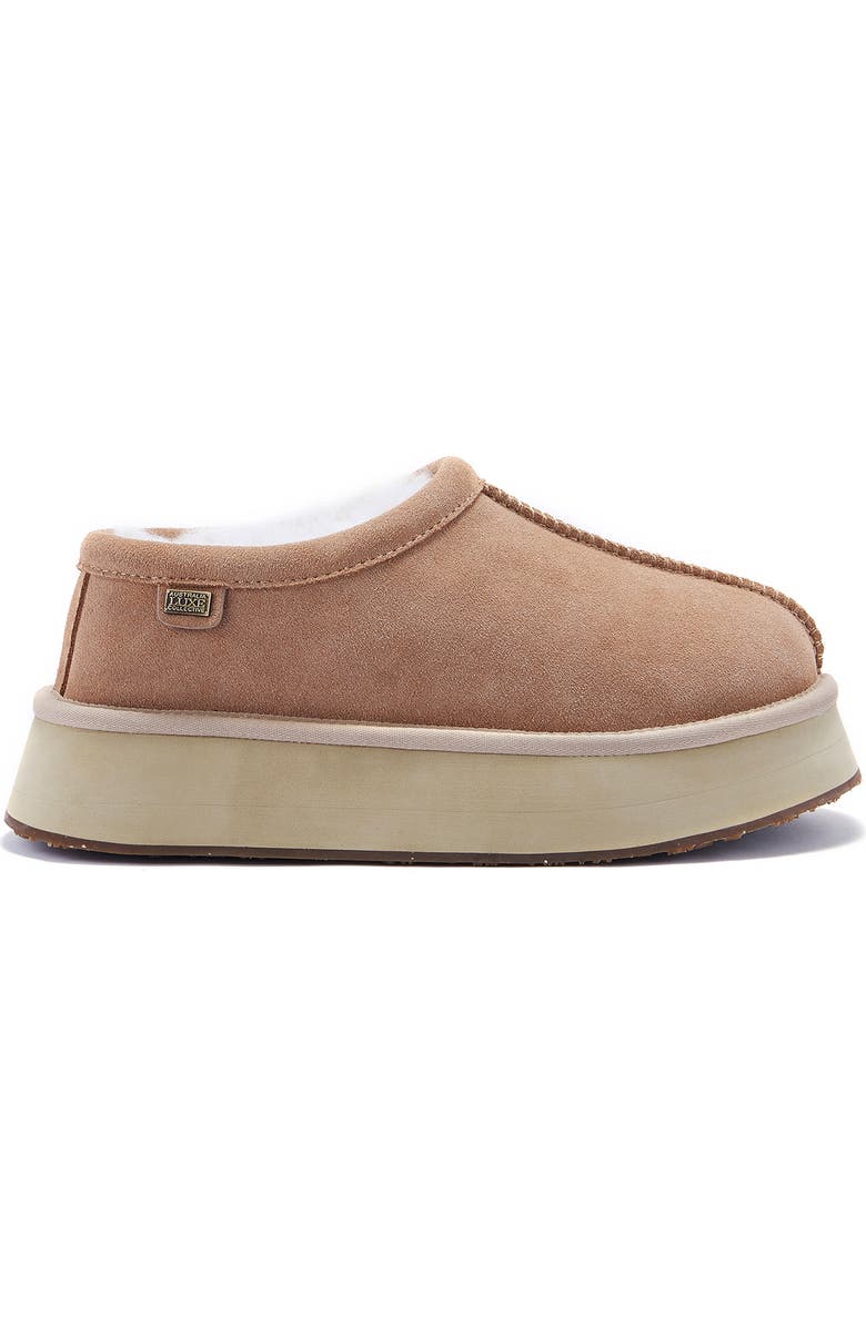 Australia Luxe Collective Outback Genuine Shearling Platform Slipper, Alternate, color, Sand