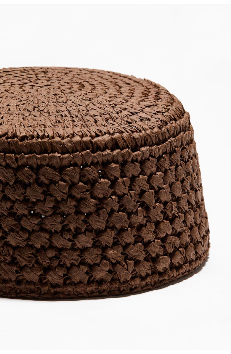 H&M Straw Hat, Alternate, color, Brown