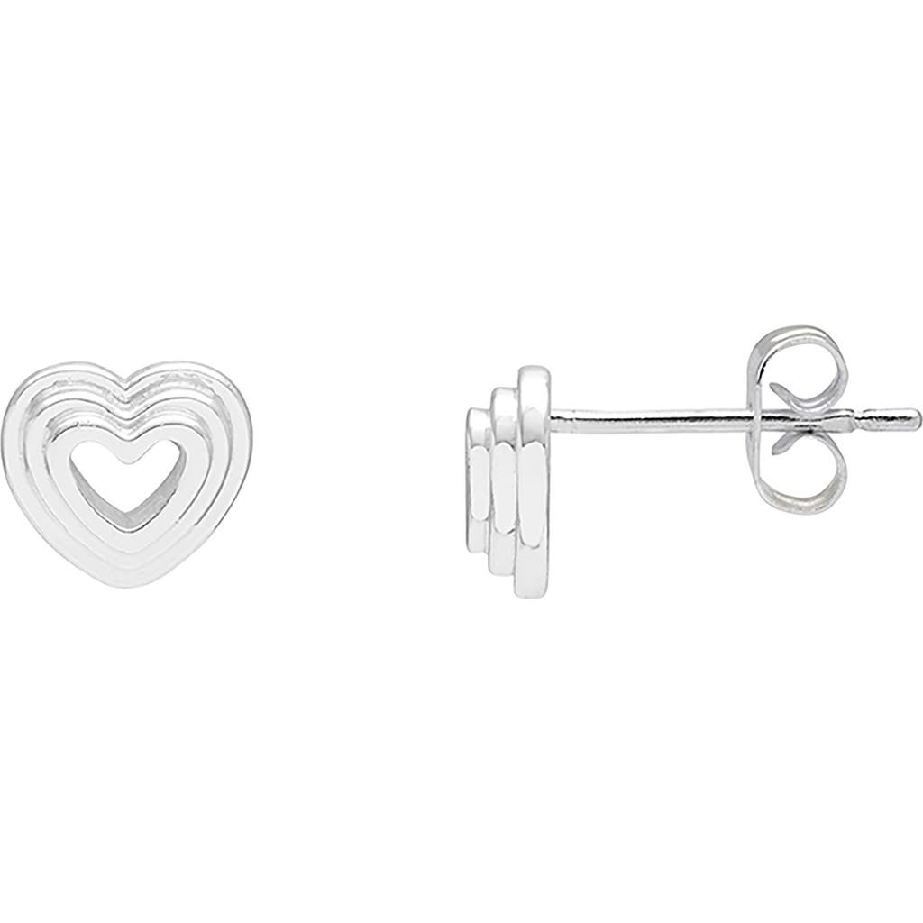 Estella Bartlett Layered Heart Stud Earrings