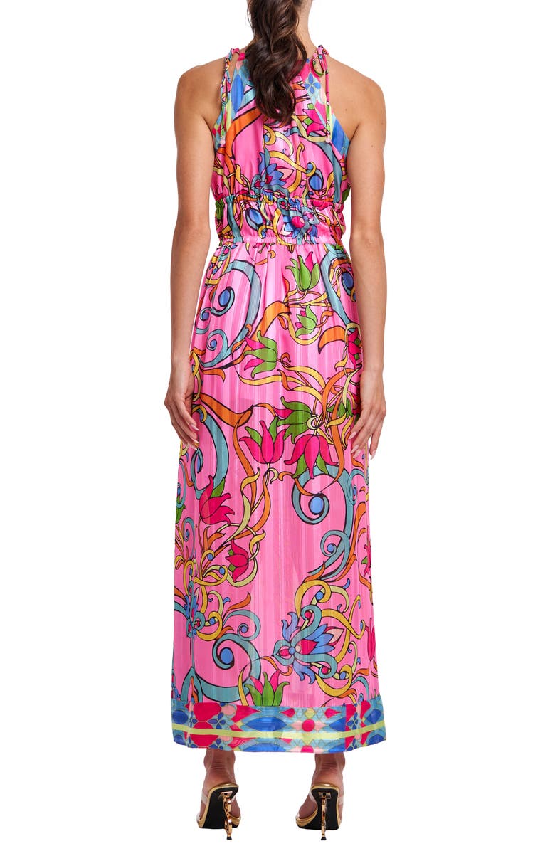 CIEBON Elja Floral Keyhole Neck Maxi Dress, Alternate, color,