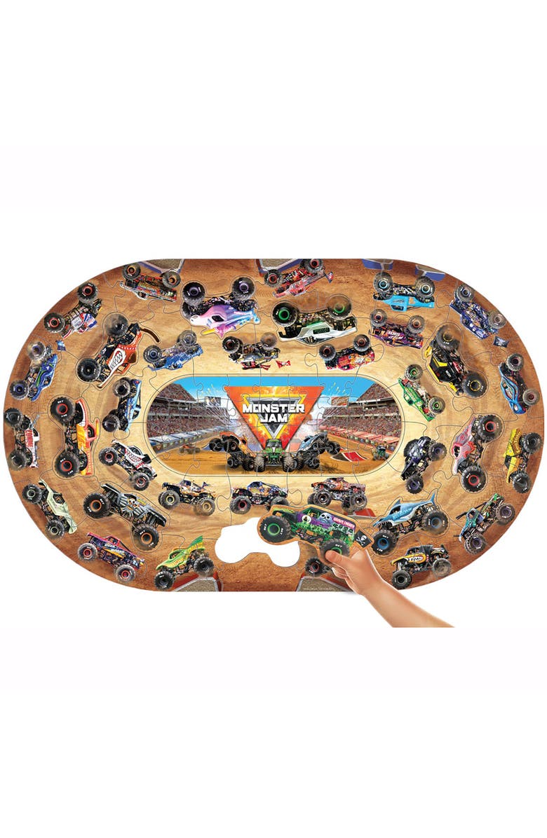 Eurographics Monster Jam Giant Floor Puzzle 74Piece, 39"X24" Carry Case, 4+, Alternate, color, 