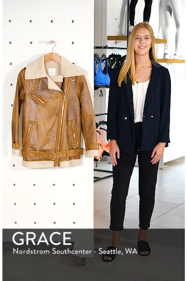 Faux Shearling Biker Jacket video
