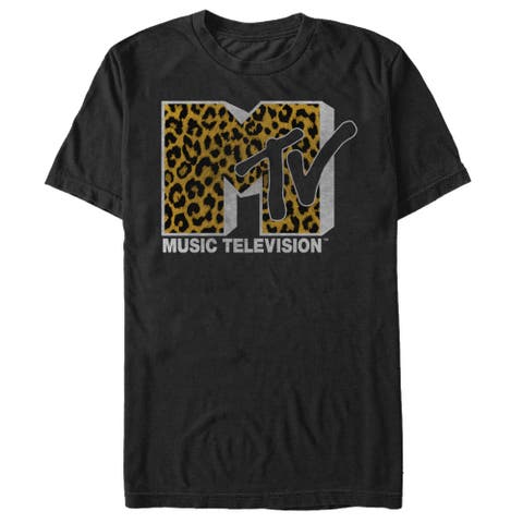 Men's MTV Cheetah Print Logo  Graphic T-Shirt