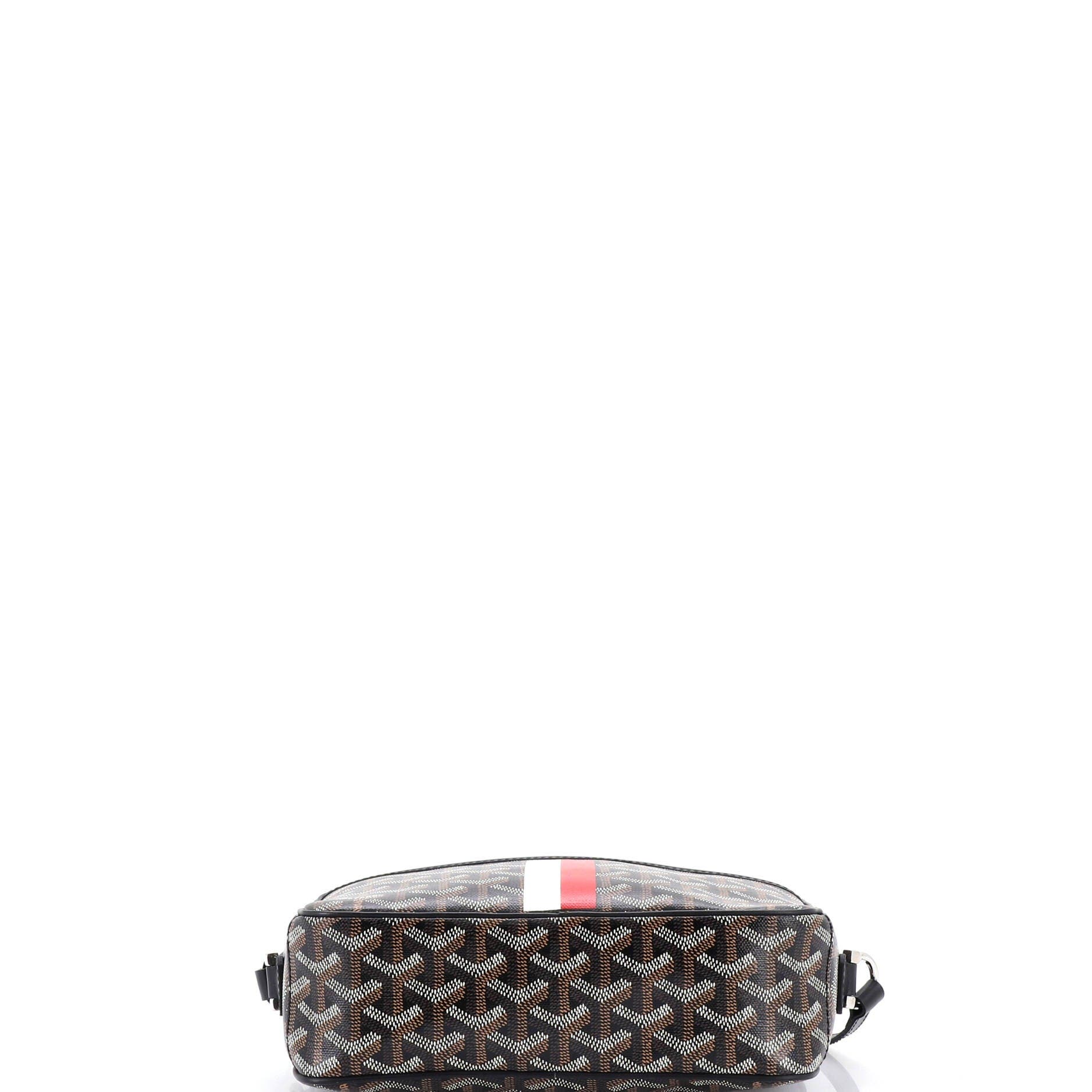 Cap Vert Bag Printed Coated Canvas, Alternate, color, Black