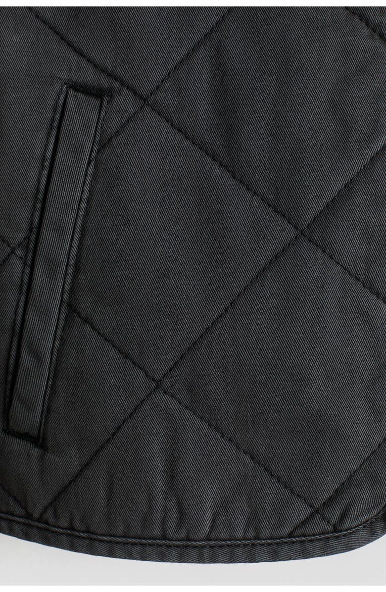 H&M Quilted cotton jacket, Alternate, color, Dark Gray