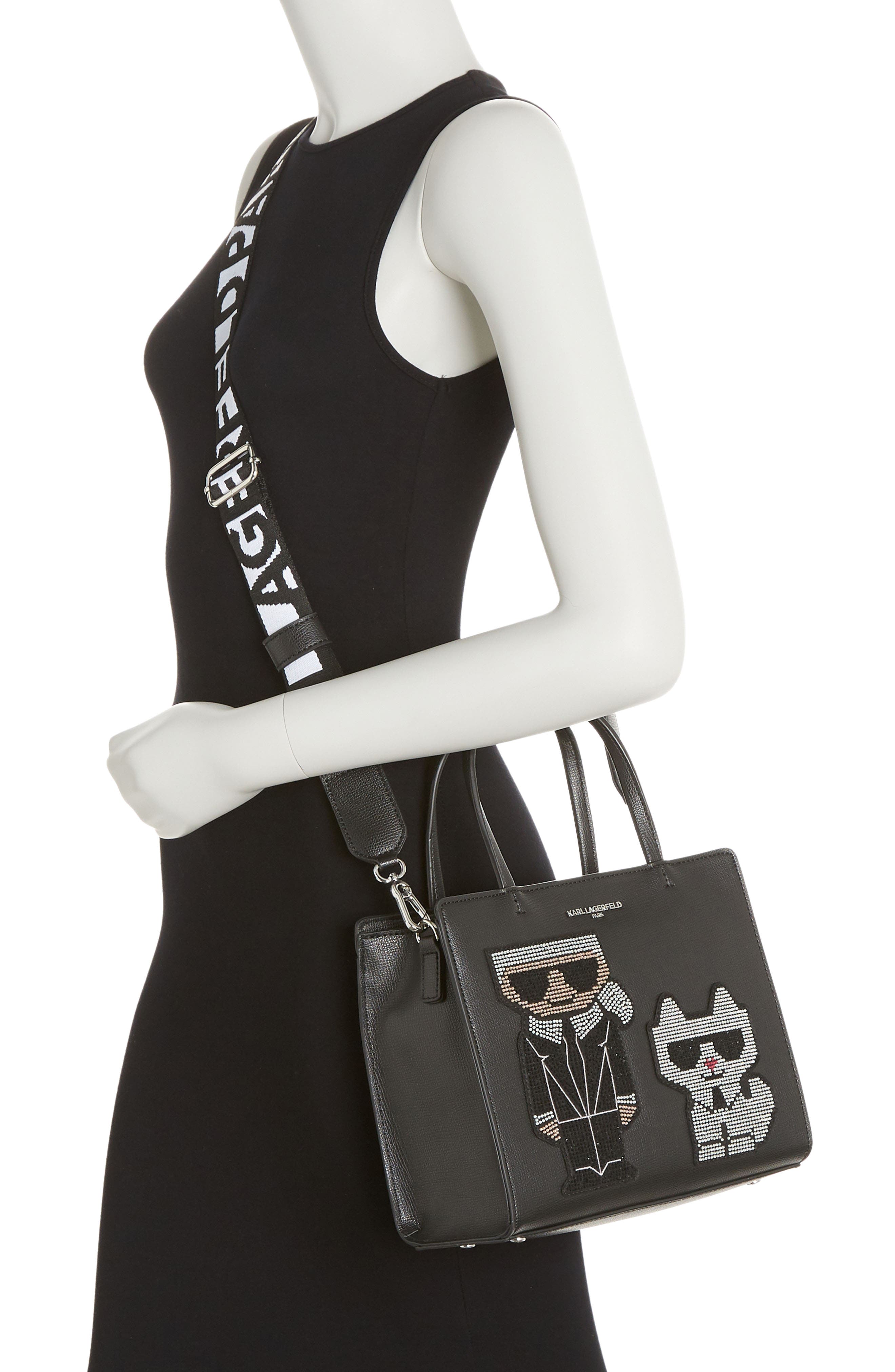Maybelle Satchel Bag, Alternate, color, BLK/ STN