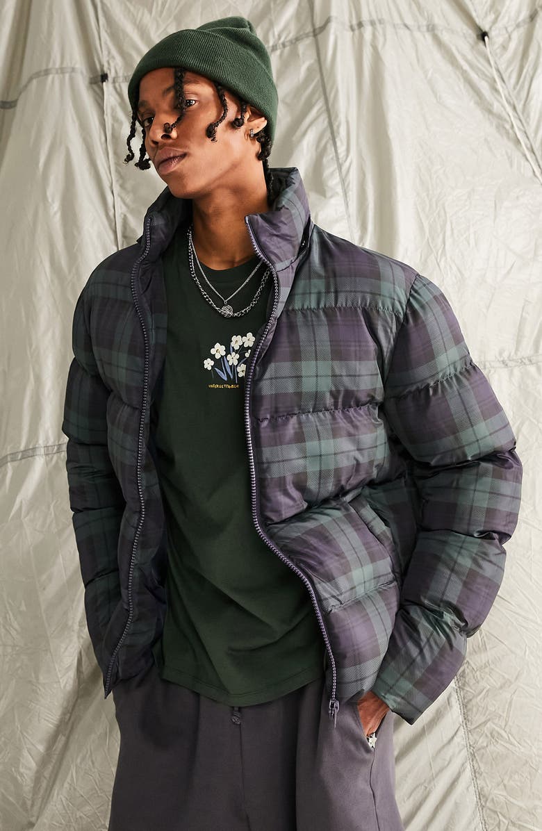 ASOS DESIGN Hooded Puffer Jacket, Main, color, 