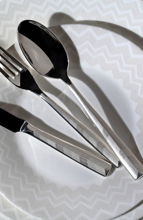 Missoni Home Tableware Tea Spoons Zig Zag Set Of 6 Steel L 5.75"