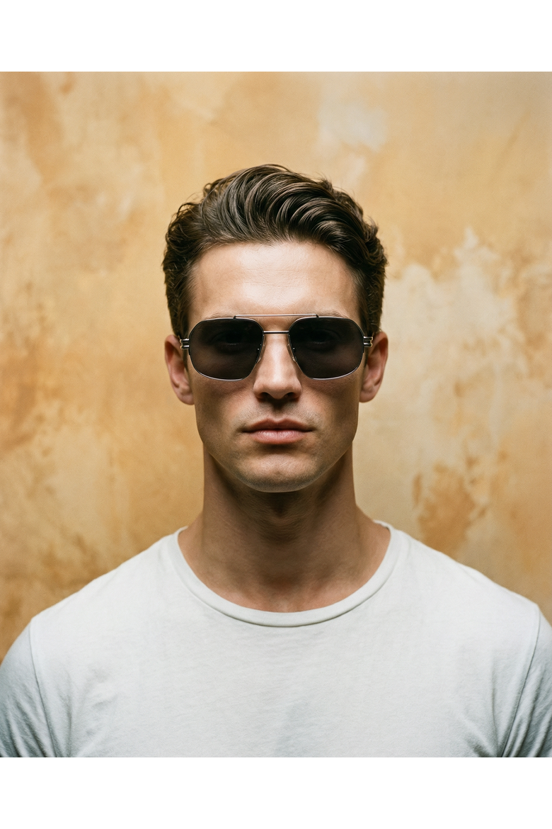 Charlie 56mm Aviator Sunglasses, Alternate, color, Black