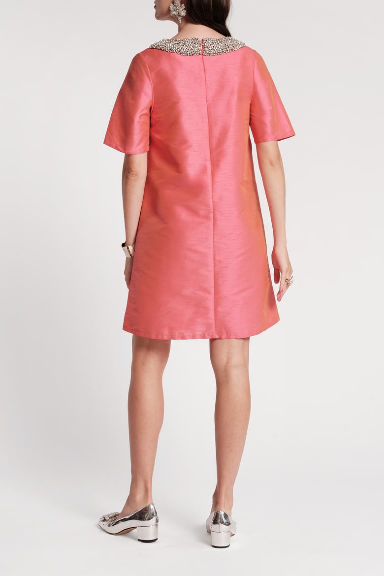 Tabby Shift Dress, Alternate, color, Coral