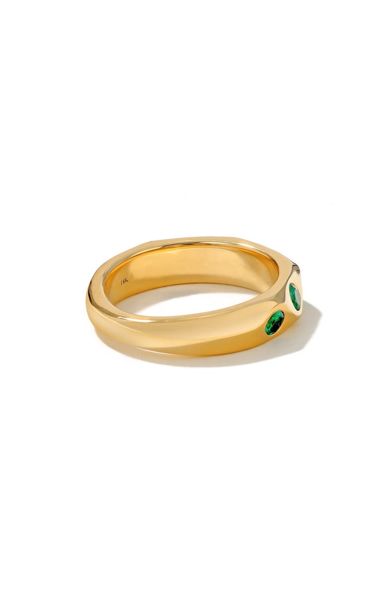Mark Henry Sculpted Wave Ring, Alternate, color, Emerald