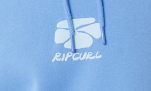 Rip Curl Oceanic Heritage Puff Print Hoodie In Blue