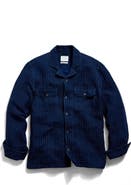 Billy Reid Pin Dot Cotton Dobby Overshirt