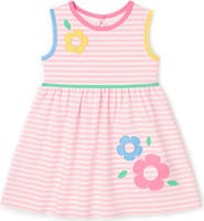 Florence Eiseman Stripe Knit Dress With Flowers