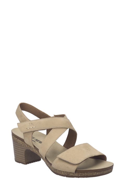 Grace Ankle Strap Block Heel Sandal (Women)