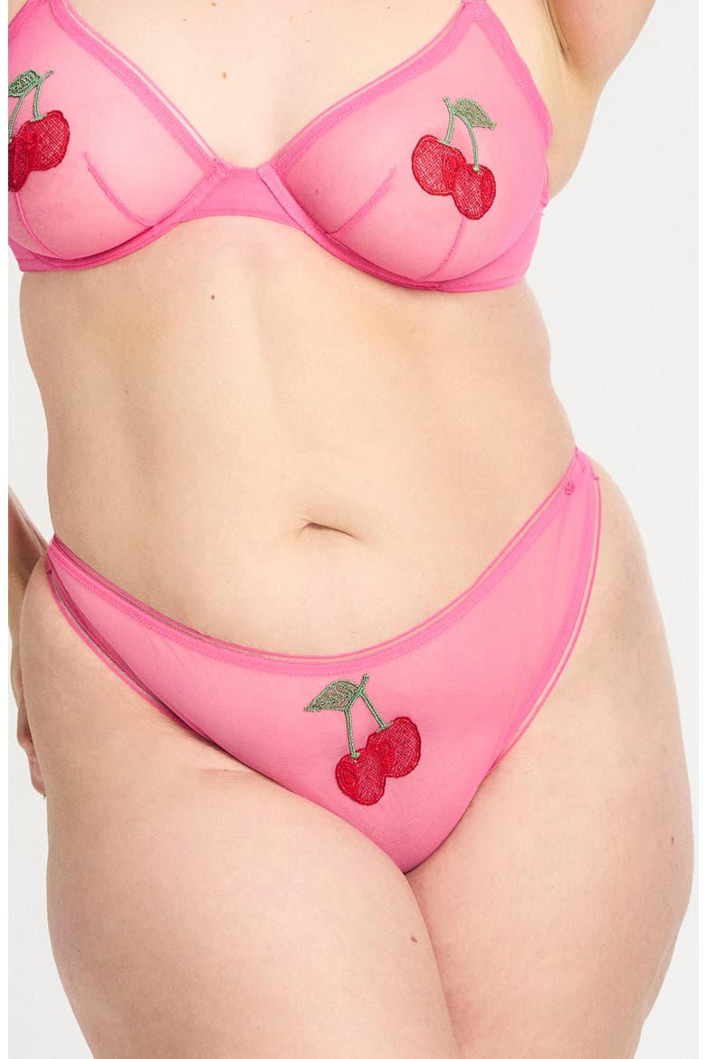 Cherry Nouveau Thong, Alternate, color, PINK RASCAL