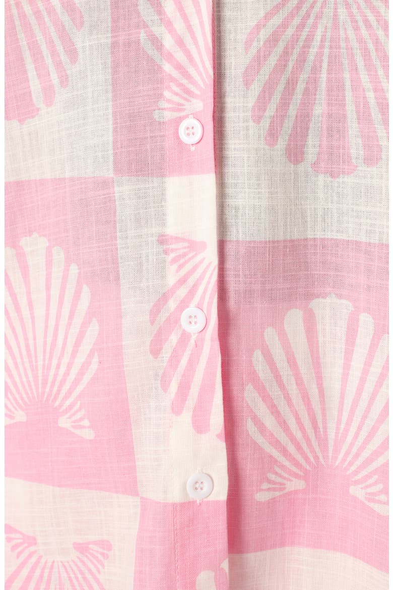 Harvey Cotton Button-Up Shirt & Shorts Set, Alternate, color, PINK