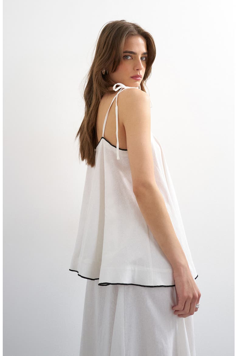 Linen Blend Camisole, Alternate, color, WHITE