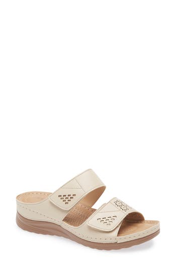 Extreme By Eddie Marc Laser Cut Wedge Sandal