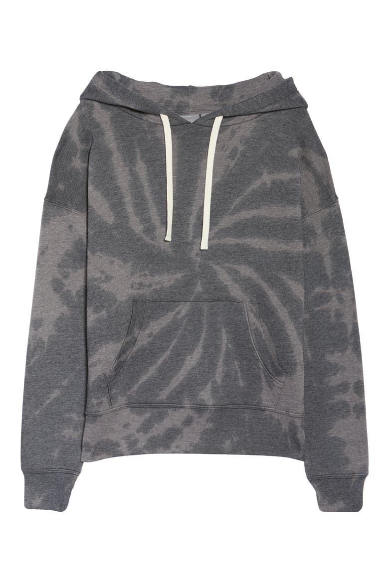 Cali Tie Dye Hoodie, Alternate, color, BLACK