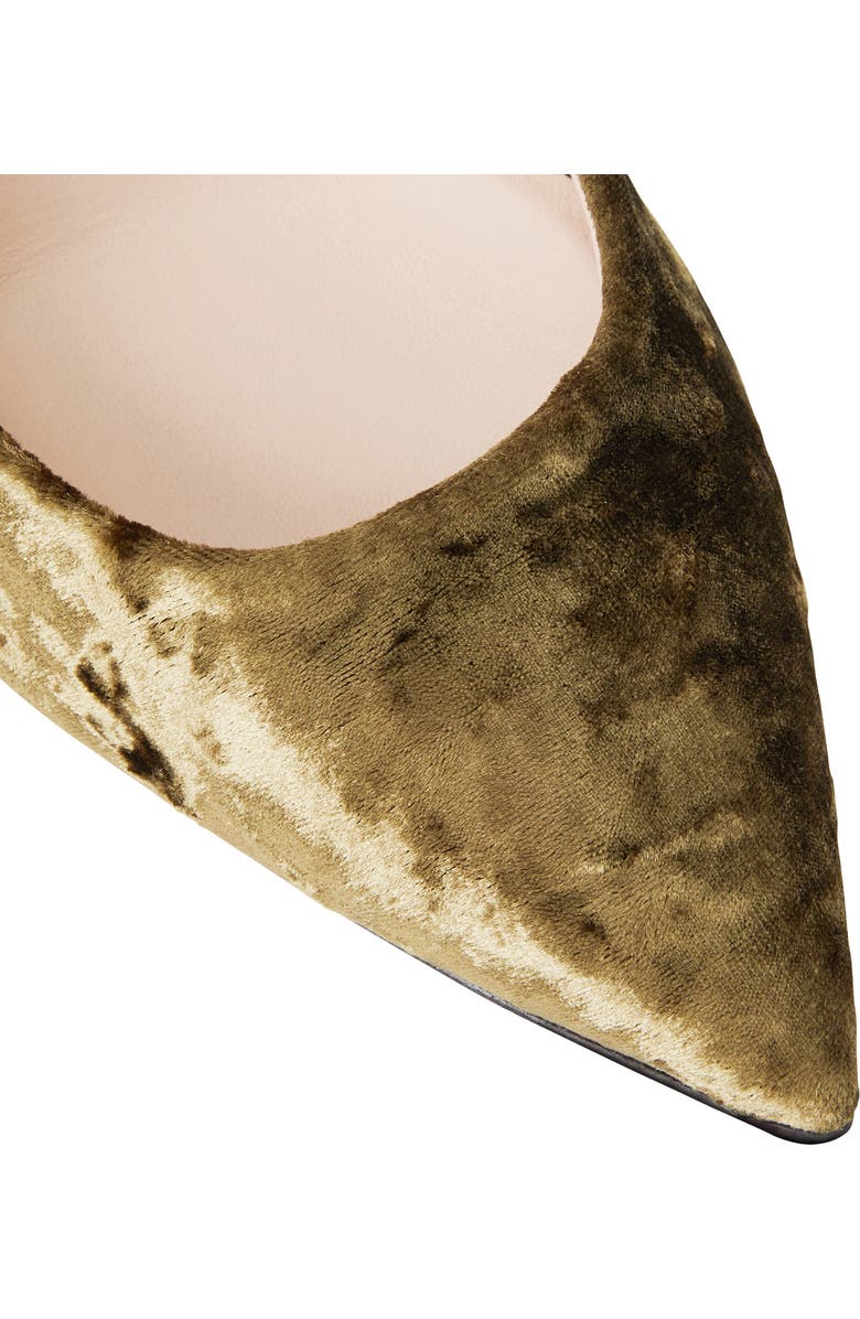 Bruno Magli Telma Pump, Alternate, color, Olive Crushed Velvet