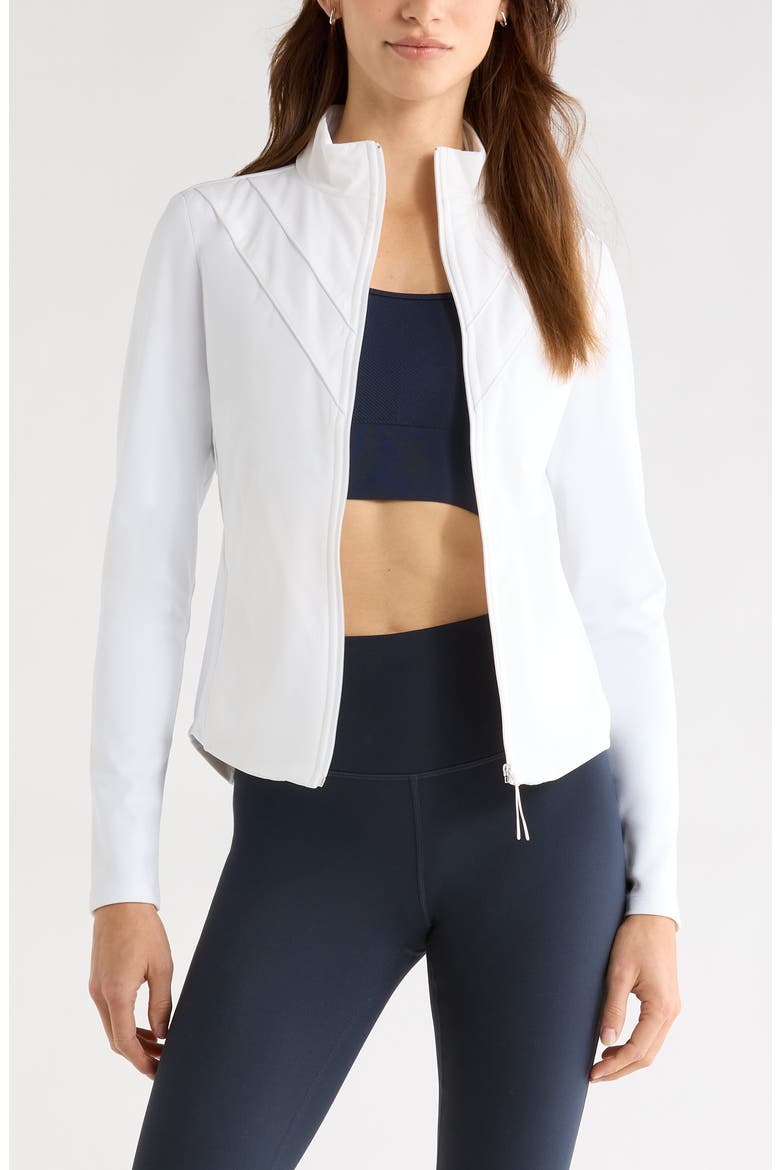 Tiebreaker Performance Hybrid Jacket, Main, color, WHITE