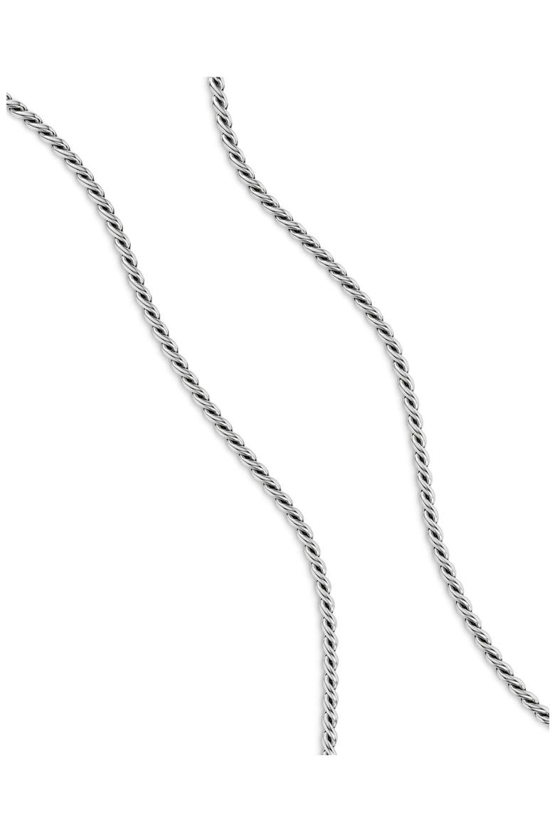 Sculpted Cable Chain Necklace, 3.7mm, Alternate, color, SILVER
