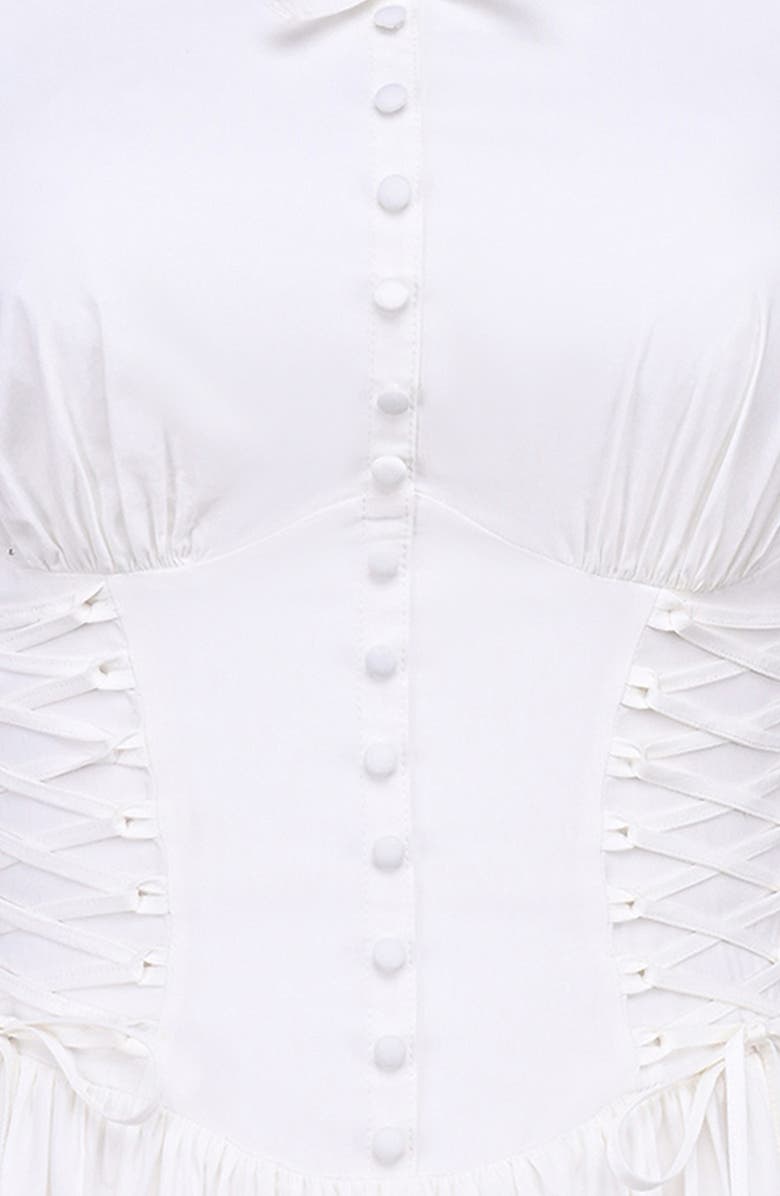 HOUSE OF CB Sienna Sleeveless A-Line Dress, Alternate, color, White