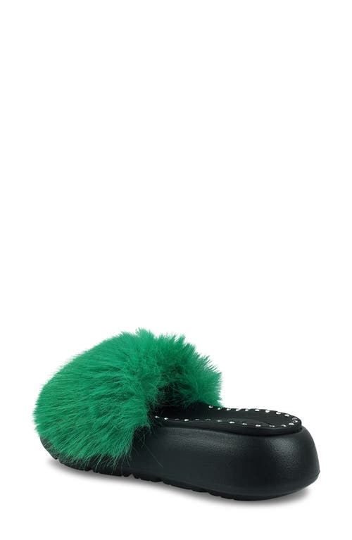 Zigi Fabbi Faux Fur Platform Sandal